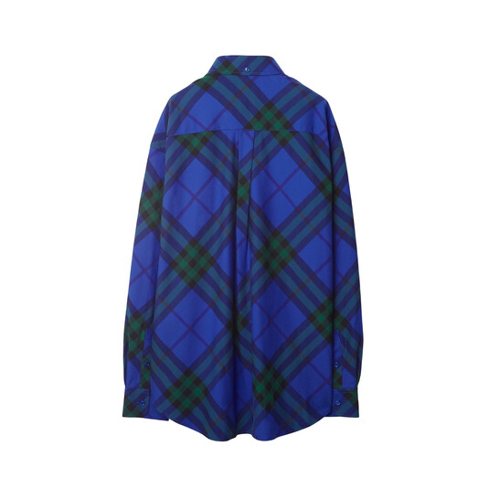 Burberry Vintage-Check Patterned Button-Up Cotton Shirt