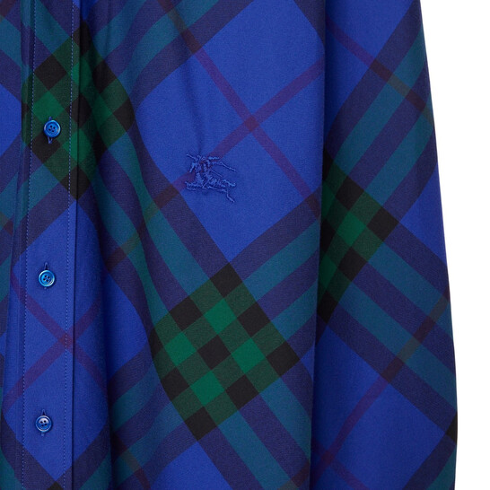 Burberry Vintage-Check Patterned Button-Up Cotton Shirt