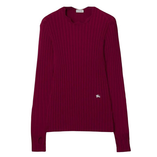Burberry Viscose Blend EKD Sweater, Size Large 8077686