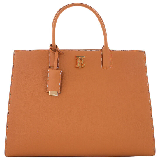 Burberry Warm Russet Brown Grainy Leather Medium Frances Bag