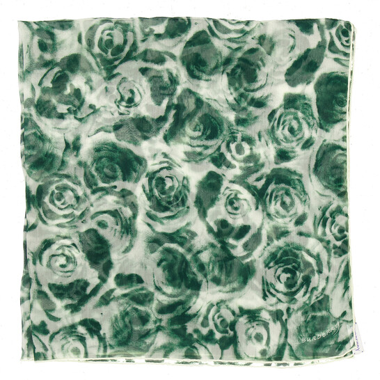 Burberry Water Rose Silk Square Scarf 8080755 5045704793778
