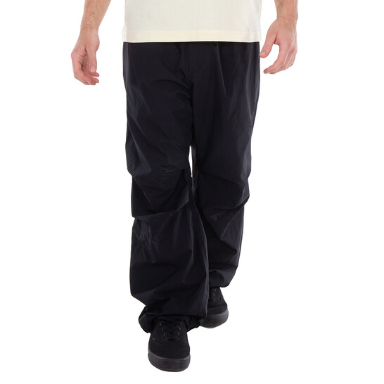 dissonance購入 burberry wide trouser Burberry Black Stretch Wool Pinstriped Wide-leg Tailored