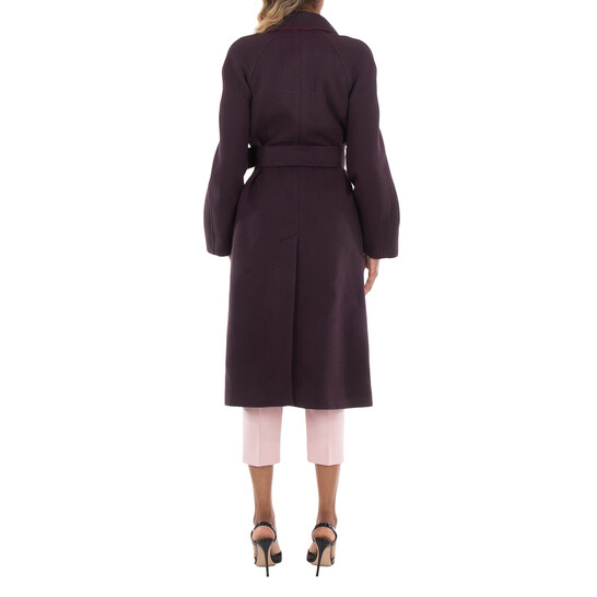 Burberry Wool Belted Coat, Brand Size 6 ( US Size 4 ) 8077358