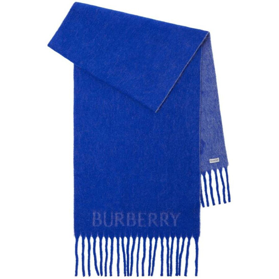 Burberry Wool Blend Equestrian Knight Felted Scarf 8074160