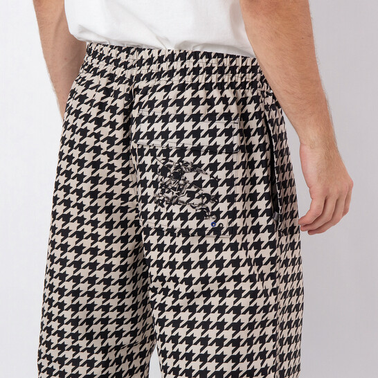 Burberry Workwear Houndstooth-Pattern Elasticated-Waist