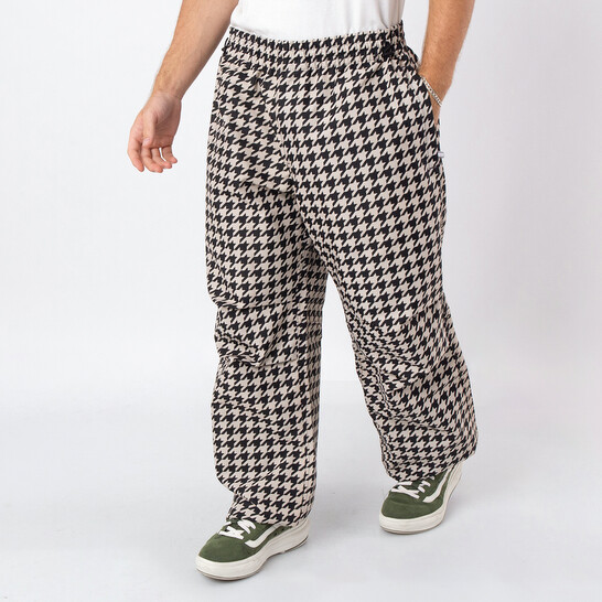 Burberry Workwear Houndstooth-Pattern Elasticated-Waist