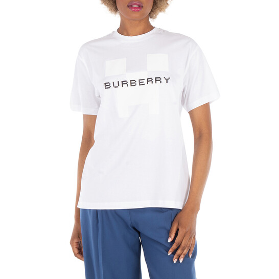 Burberry x Minecraft Logo Print Cotton Oversized T-shirt, Size XX