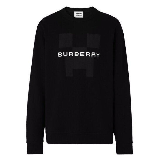 Burberry x Minecraft Logo Print Sweatshirt, Size Medium