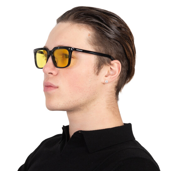 Burberry Yellow Square Men's Sunglasses BE4337F 300185 56