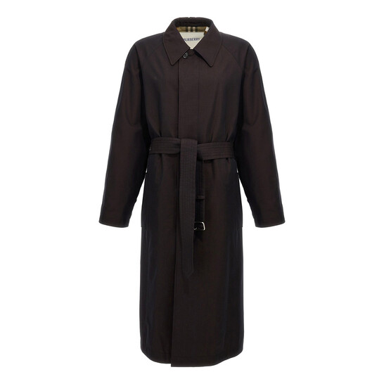 Burberry Zam Single-Breasted Trench Coat, Brand Size 48 ( US