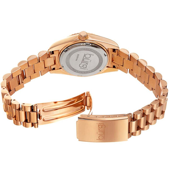 Burgi Designer Quartz Crystal Brown Dial Ladies Watch BUR194RGBR - 546x546 Image #3