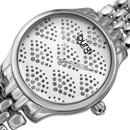 Burgi Ladies Swarovski Crystal Pebble Style Bracelet Watch Burgi Ladies Swarovski Crystal Pebble Style Bracelet Watch - 546x546 Image #2