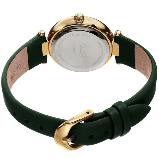 Burgi Quartz White Dial Green Leather Ladies Watch BUR251GN - 546x546 Image #4