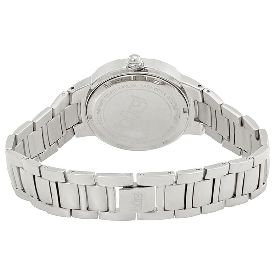 Burgi Silver-Tone Steel Pink Mother of Pearl Diamond Dial Ladies Watch BUR093PK - 546x546 Image #3