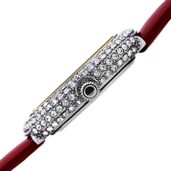 Burgi Crystal White Dial Brown Leather Ladies Watch BUR234RD - 546x546 Image #3