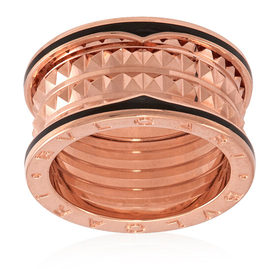 Bvlgari 18k Rose Gold B.zero1 Rock Four-band Ring, Size 56 357958