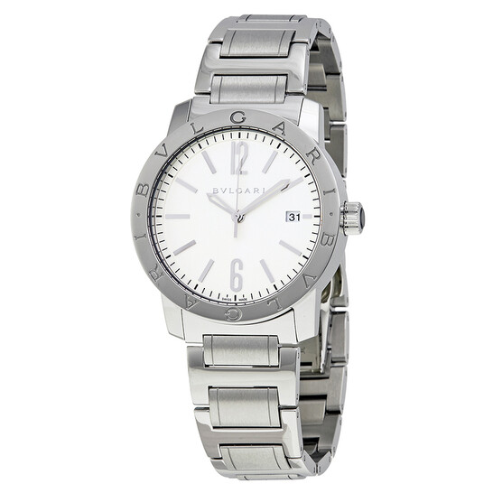Bvlgari Bvlgari Automatic Silvered Opalin Dial Men's Watch 102110