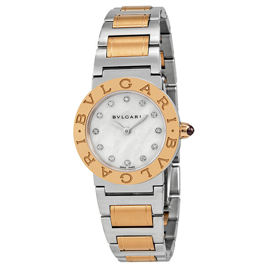 Bvlgari Bvlgari Mother of Pearl Dial 18kt Rose Gold Stainless