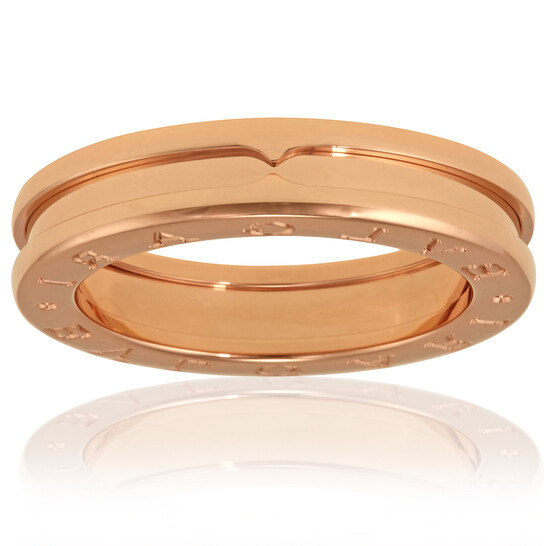 Bvlgari B.Zero1 18K Rose Gold 1-Band Ring, Brand Size 57