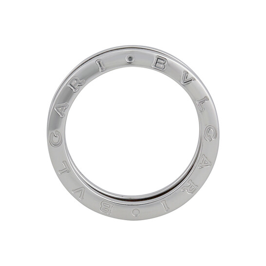 Bvlgari B.Zero1 18K White Gold 3-Band Ring, Brand Size 56 (US Size