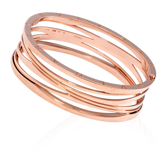Bvlgari Ladies 18k Rose Gold Bracelet, Size Medium