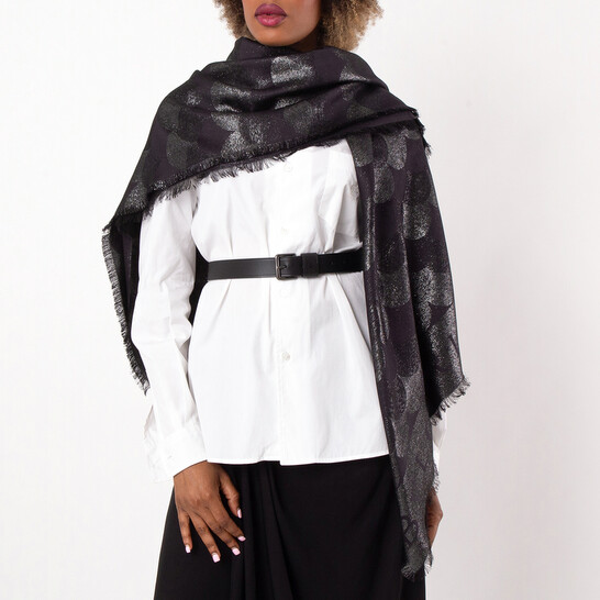 unisex　ＢＶＬＧＡＲＩストール　ブラック コメ兵｜ブルガリ BVLGARI STOLE｜BVLGARI｜レディースファッション