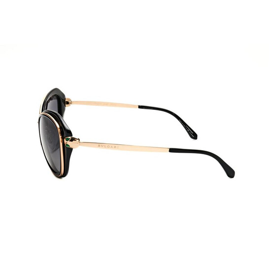 Bvlgari Ladies Black Cat Eye Sunglasses 0BV8190KB-5195T3