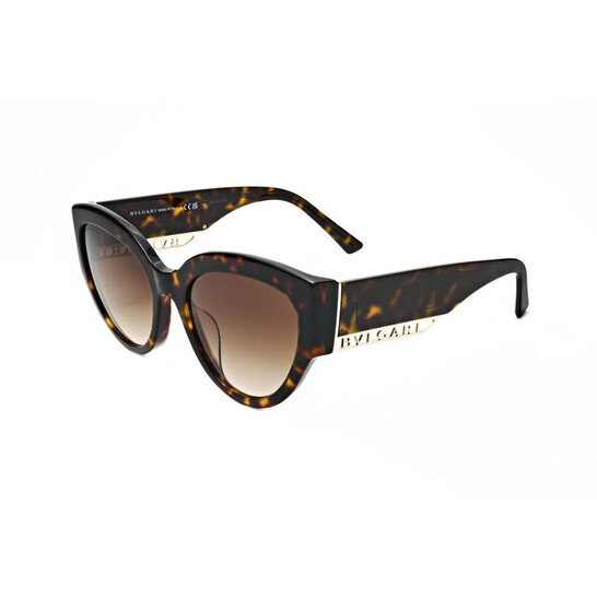 Bvlgari Ladies Brown Oval Sunglasses BV8258F 504/13 55