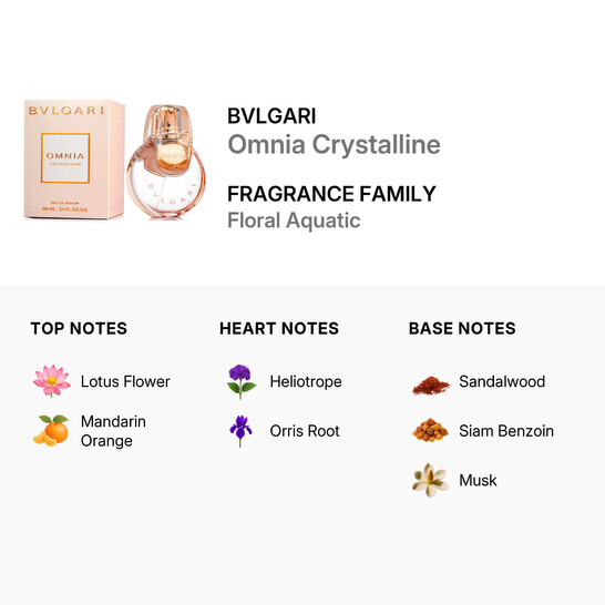 Bvlgari Ladies Omnia Crystalline EDP Spray 3.4 oz Fragrances