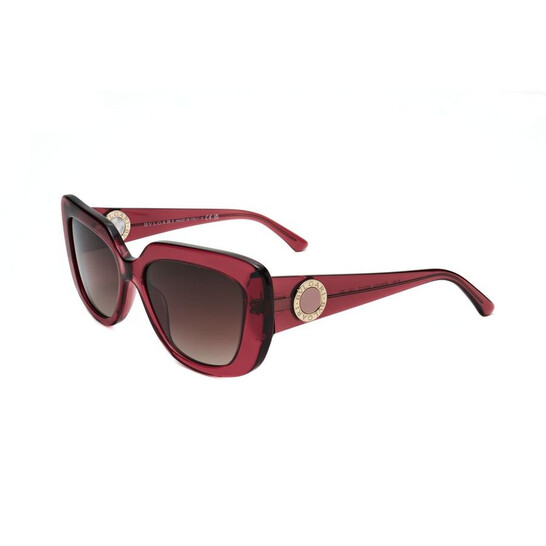 BVLGARI Plastic Red Sunglasses Bvlgari Ladies Red Square Sunglasses 0BV8261-504/13-2  main image 2