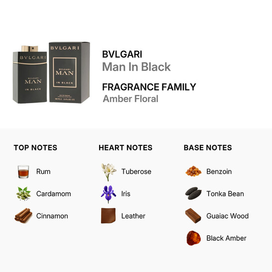 Bvlgari Men's Man In Black EDP 3.3 oz Fragrances 783320413858