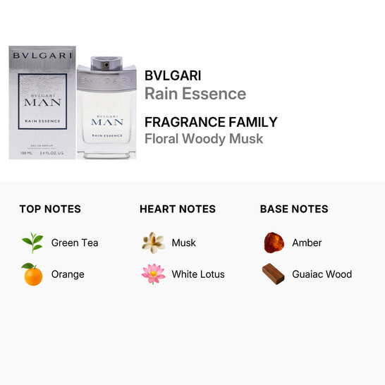 Bvlgari Men's Rain Essence EDP 3.4 oz Fragrances 783320419461