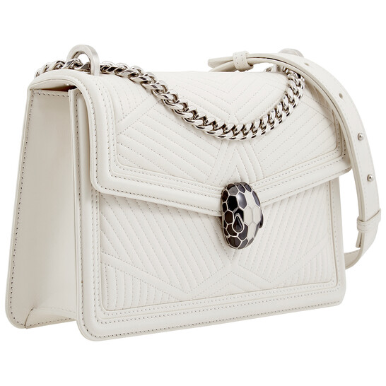BVLGARI ショルダーバッグ \"SERPENTI FOREVER” WHITE AGATE色 Serpenti Forever Crossbody Bag 283167 | Bulgari