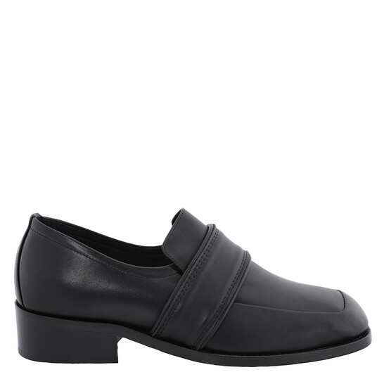 セリーヌ　スリッポン　バブーシュ　黒　ブラック フラット 35 22 22.5 By Far Cyril Slip-On Leather Loafers, Brand Size 35 (US Size