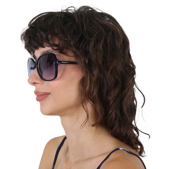 Calvin Klein Blue Gradient Butterfly Ladies Sunglasses  display picture 3