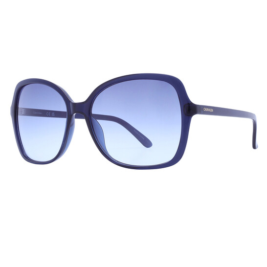 Calvin Klein Blue Gradient Butterfly Ladies Sunglasses  display picture 2