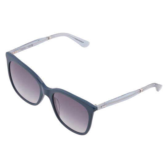 Calvin Klein Blue Gradient Cat Eye Ladies Sunglasses 
