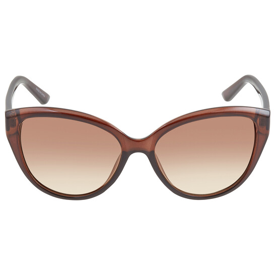 Calvin Klein Brown Gradient Cat Eye Ladies Sunglasses  display picture 1