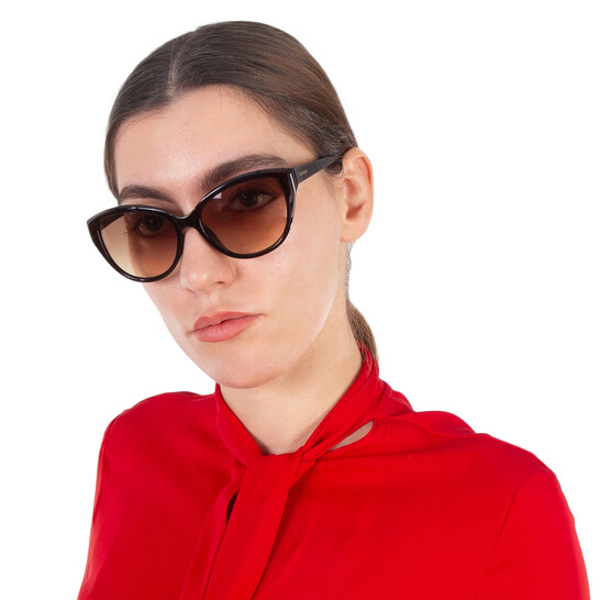 Calvin Klein Brown Gradient Cat Eye Ladies Sunglasses CK19536S 210