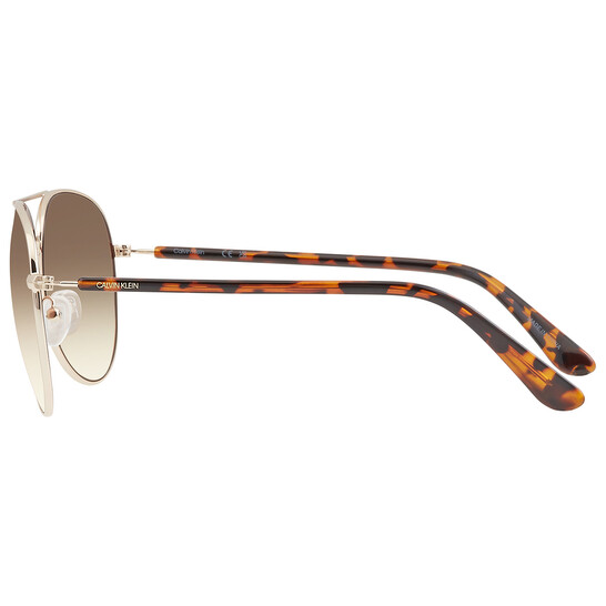 Calvin Klein Brown Gradient Pilot Unisex Sunglasses CK19314S  display picture 2