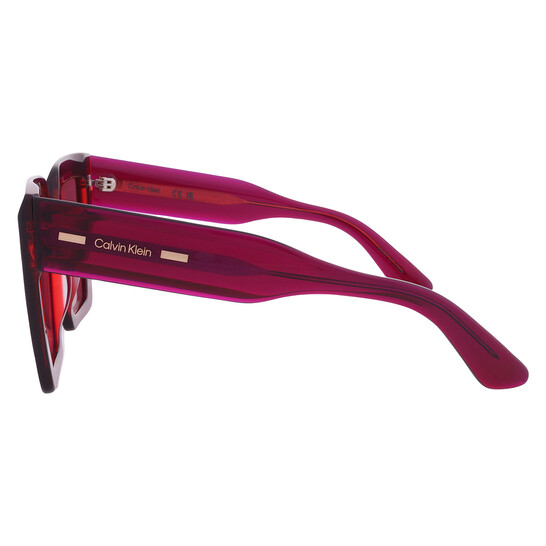 Calvin Klein Burgundy Square Ladies Sunglasses CK23502S 616 