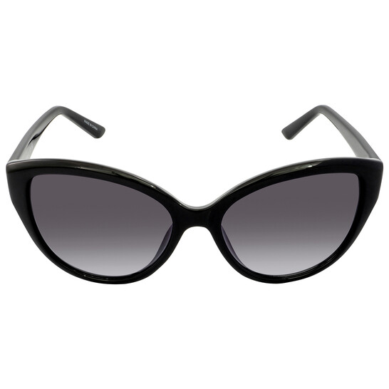 Calvin Klein CK19583 Turquoise Soft Cat Eye Sunglasses with Gradient Gray Lenses Calvin Klein Cat Eye Sunglasses CK19536S 210 Brown Frame  main image 4