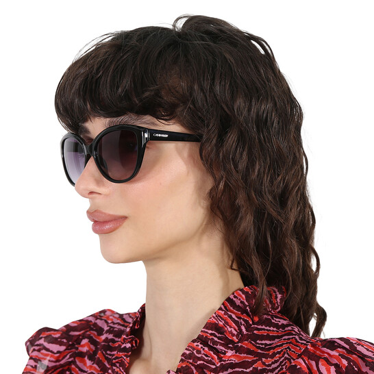 Calvin Klein Grey Gradient Cat Eye Ladies Sunglasses CK19536S 001