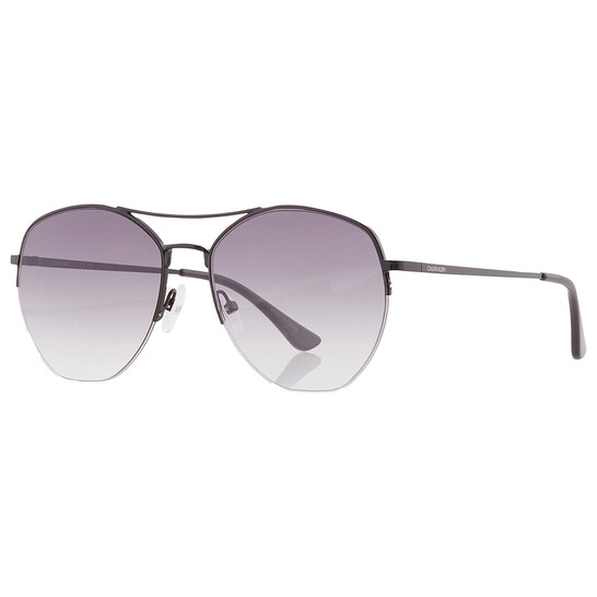 Calvin Klein Retail Sunglasses CK20121S-001-57 New with tags Calvin Klein Grey Gradient Pilot Ladies Sunglasses CK20121S  main image 3
