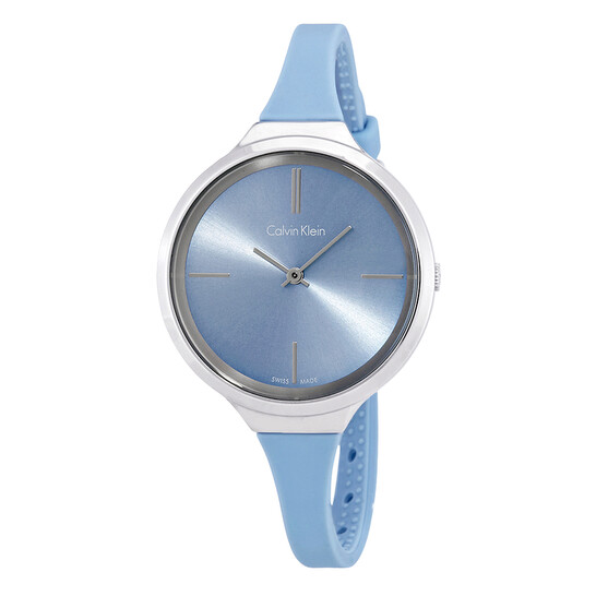 calvin klein women's blue watch