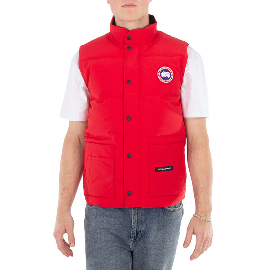 Canada Goose Red Freestyle Crew Down Vest, Size Small 4154M-11