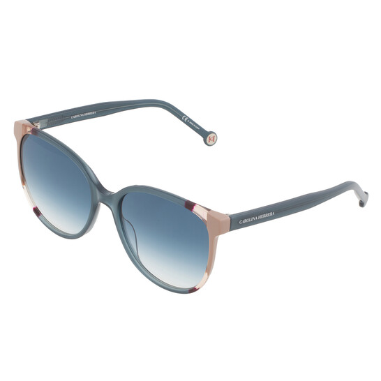 Carolina Herrera Blue Shaded Cat Eye Ladies Sunglasses CH 
