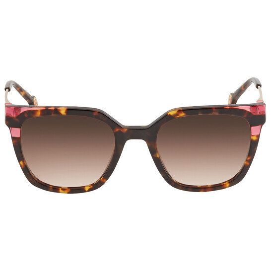 Carolina Herrera Brown Gradient Cat Eye Ladies Sunglasses  display picture 2
