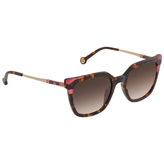 Carolina Herrera Brown Gradient Cat Eye Ladies Sunglasses  display picture 2