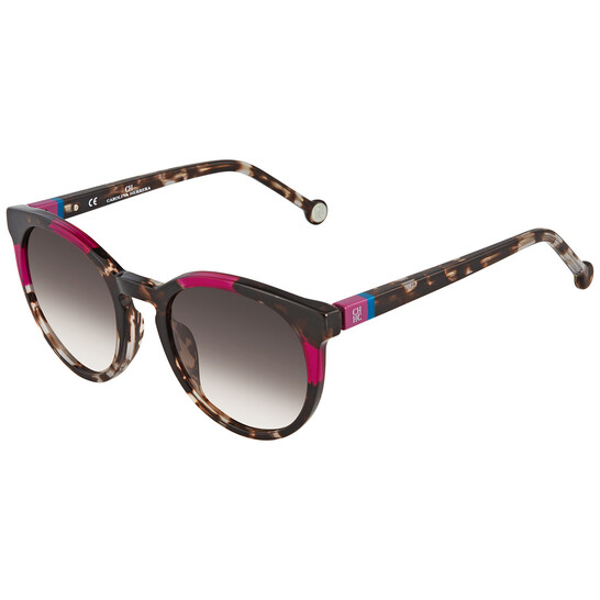 Carolina Herrera Gradient Brown Pink Oval Unisex Sunglasses  display picture 2